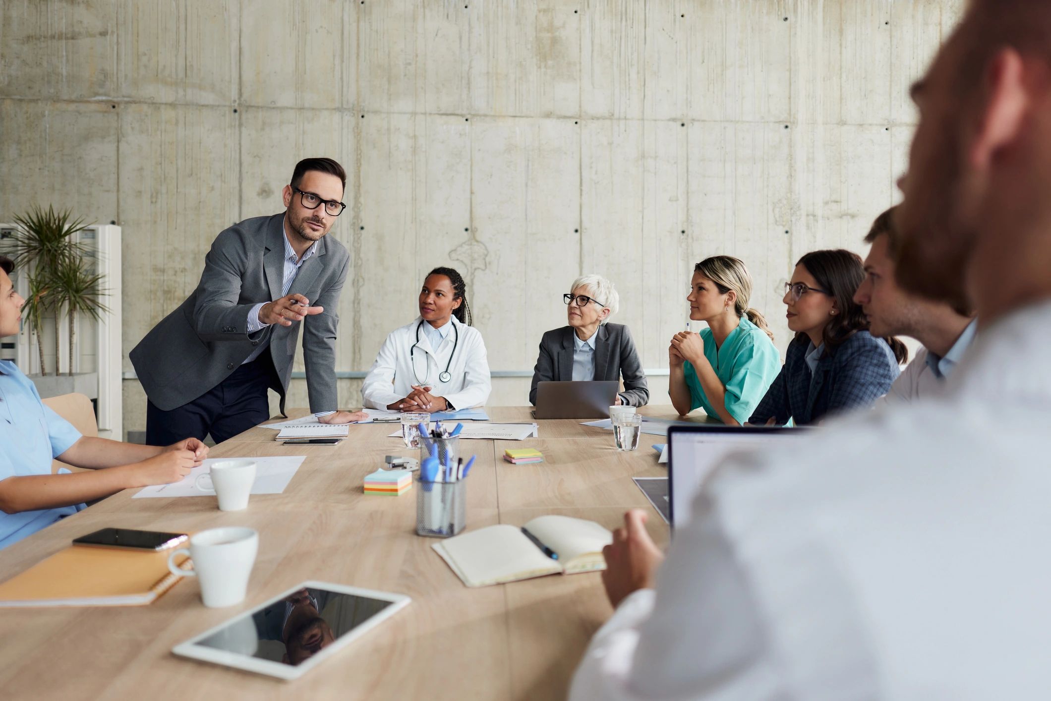 modern digital marketing consulting office healthcare