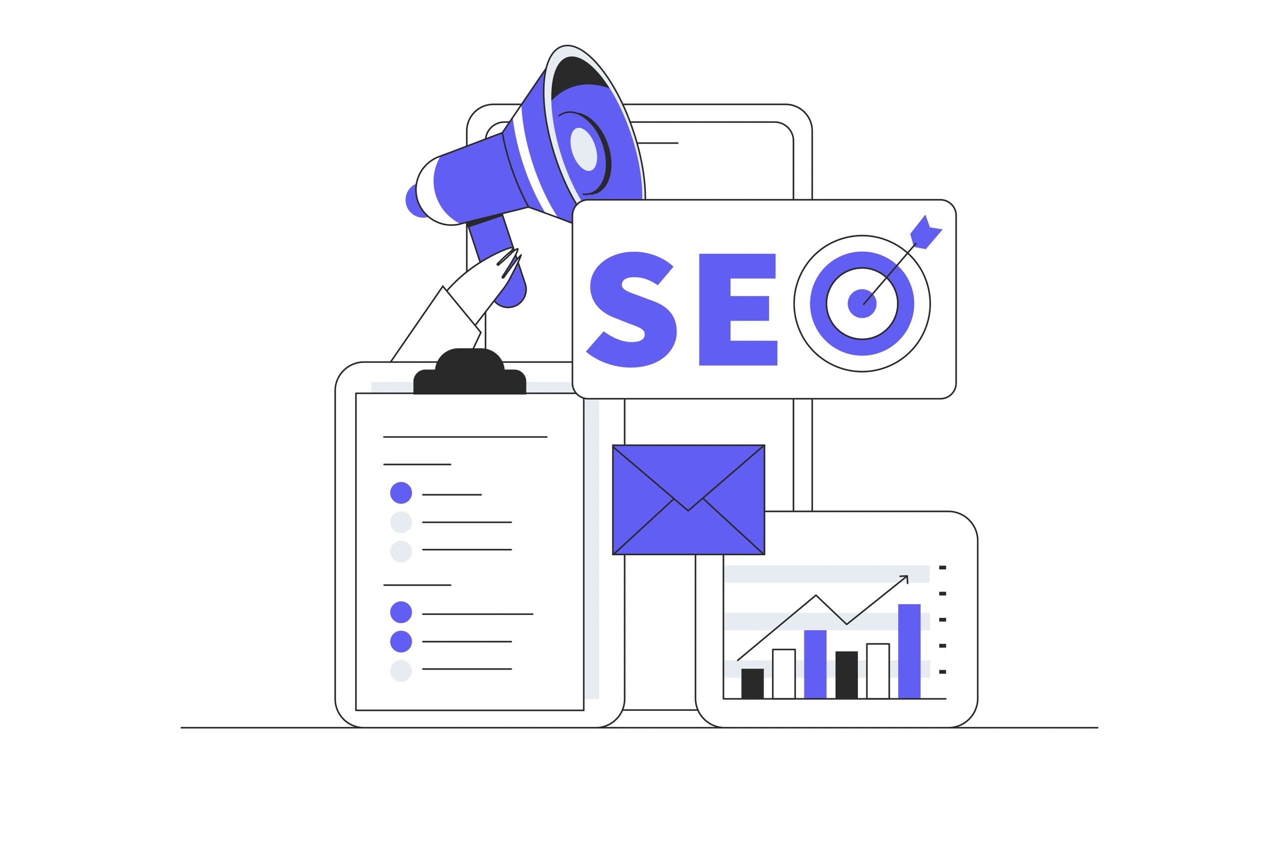 Google Ads SEO icon modern blue